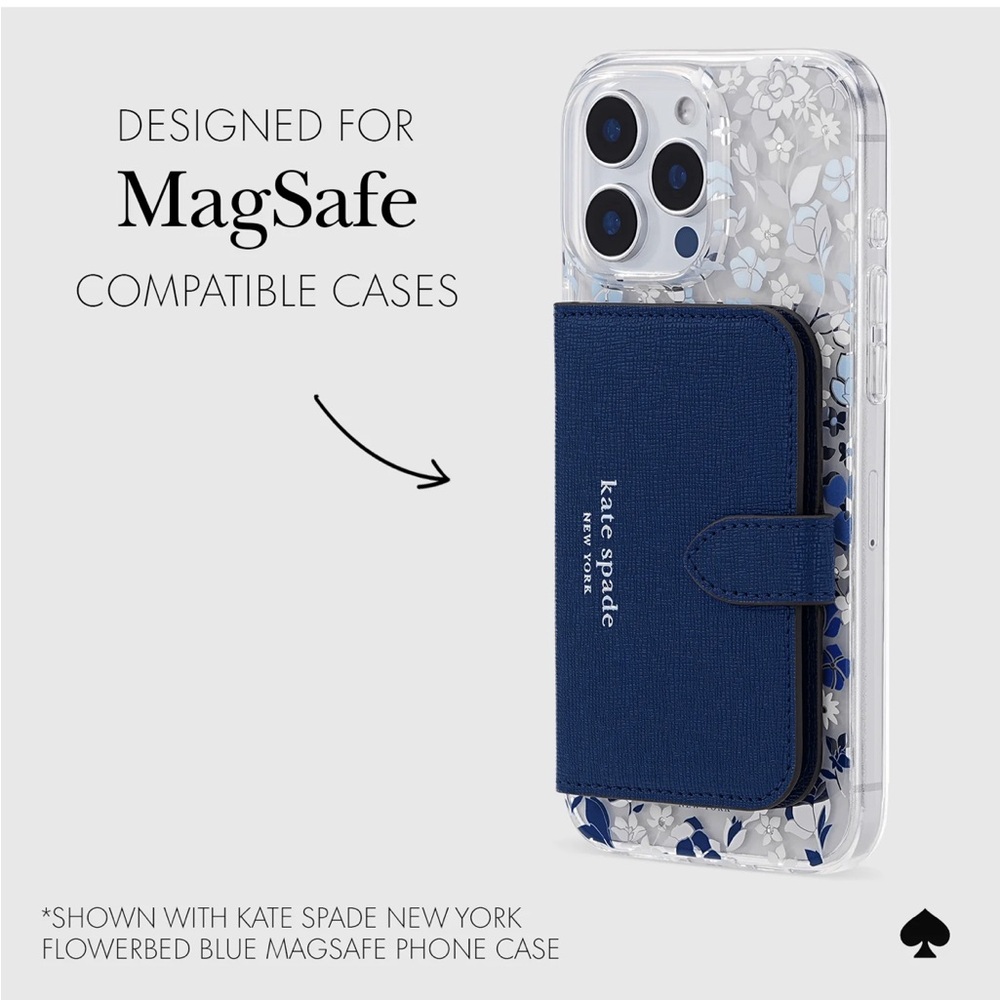 New in box kate spade new york
Navy Morgan MagSafe
Wallet - Picture 4 of 6
